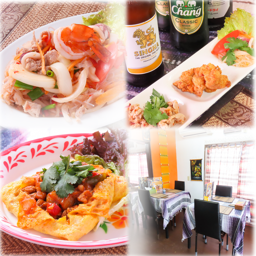ランチタイムやディナータイムで本場タイのお料理を楽しめます♪
