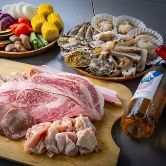 【Premium BBQ Plan】ハイグレード飲み放題付き！<2時間制(Lo30分前)>7500円(税込)