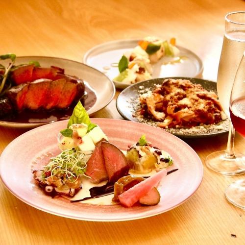 [晚餐4,400日元，午餐3,900日元！]晚餐主菜5種可供選擇