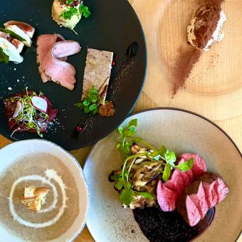 【イチオシのジビエを楽しむなら!】ジビエランチコース【web予約限定!乾杯ドリンク付き】【5品】