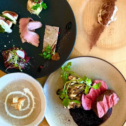 【강추의 지비에를 즐긴다면!】 지비에 런치 코스 【web 예약 한정! 건배 음료 포함】 【5 품】