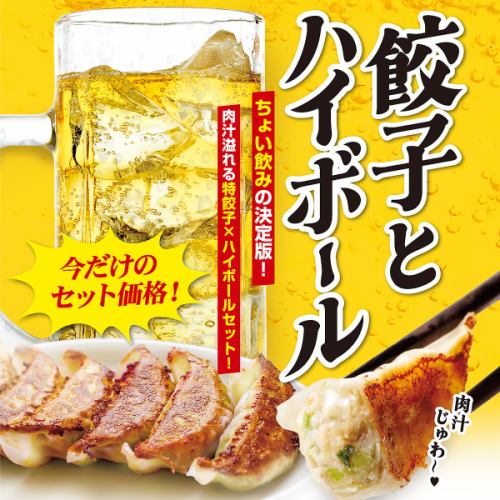 餃子とハイボールセット！