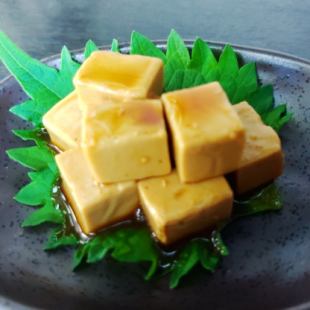 Soy-marinated cheese