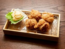 Fried chicken at a soba restaurant