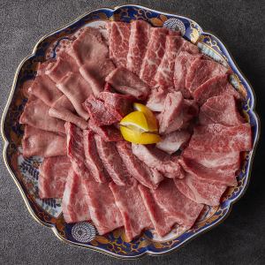 黒毛和牛盛り合わせ6種