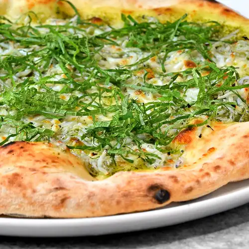 Whitebait and perilla leaf pesto