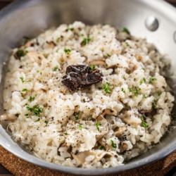 mushroom and truffle risotto