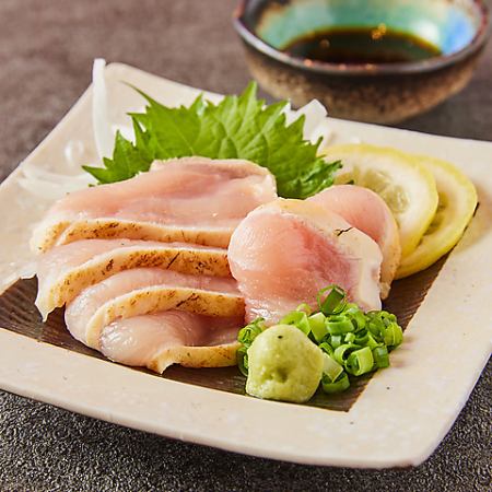 Broiled chicken sashimi