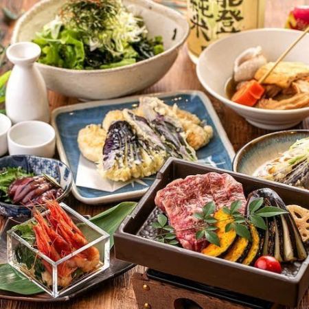 [Extreme Course] The finest!! Luxurious 5 kinds of fresh fish and chef's carefully selected beef steak!! 9 dishes with 3 hours of all-you-can-drink ⇒ 6,000 yen