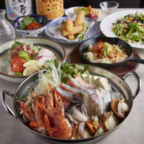 【名物お試しコース】ご当地食材をお得に!!2.5時間飲み放題付10品5500円 ⇒ 5000円!! 生ビール付