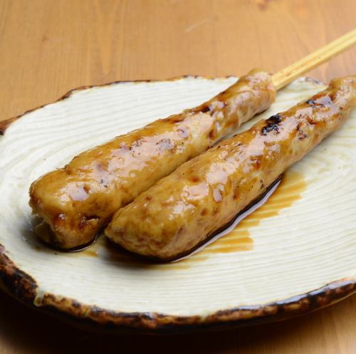 Tsukune with crunchy meatballs (sauce)