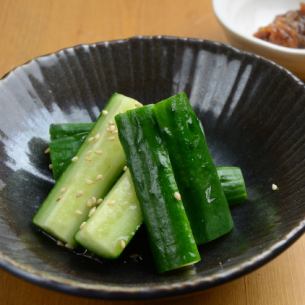 Cucumber salt sauce/miso