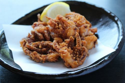 Deep-fried squid tentacles