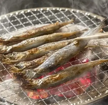 子持ちししゃもの炙り焼き