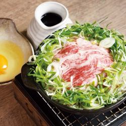 黒毛和牛の東京葱すき焼き