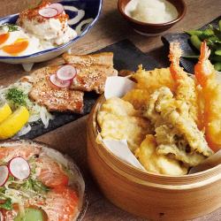 天ぷら盛りセット(1人前)