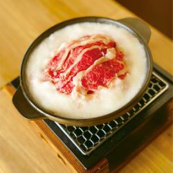 黒毛和牛のとろろすき焼