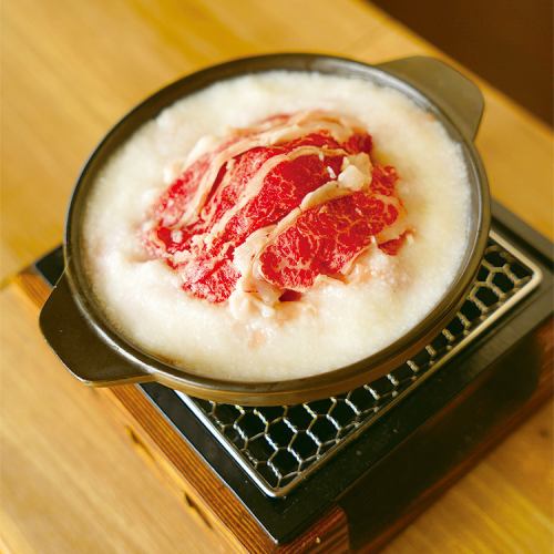 黒毛和牛のとろろすき焼