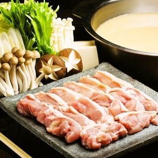 「미즈키 냄비 코스」나나키 자랑의 닭 구이도 즐길 수 있는 충실한 플랜!요리 5품 3980엔