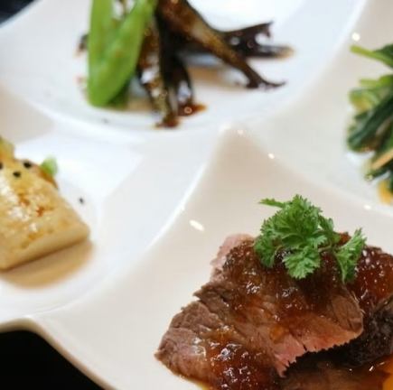 《ディナー》【おまかせコース】魚介と野菜の焼物、ステーキなどを楽しむ◎全6品9900円(税込)