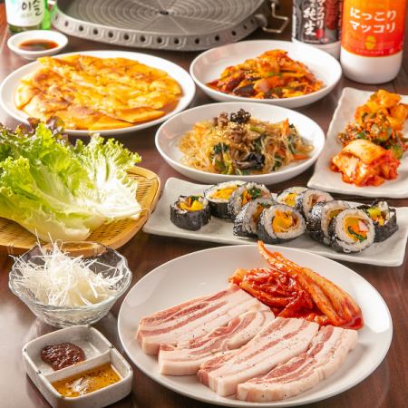 A restaurant where you can eat delicious Korean food ♪ Samgyeopsal is especially recommended