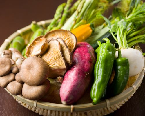 新鮮素材☆旬の野菜を使用