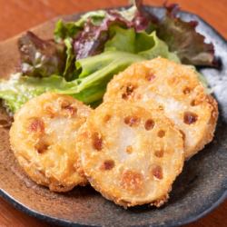 Deep-fried lotus root (3 pieces)