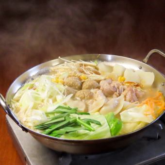 [3 hours all-you-can-eat and drink] All-you-can-eat miso champon hotpot with lots of ingredients, 8 dishes total: 3,828 yen (tax included)