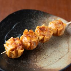 Deep fried shumai skewers