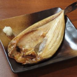 Grilled salted Atka mackerel