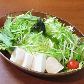 ワカメと豆腐のサラダ