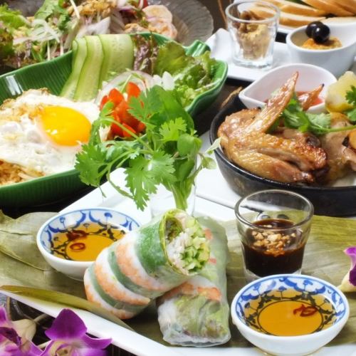 タイ・ベトナムを中心とする魅惑のアジア料理を味わう♪