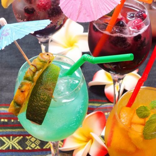 [Popular!] Original tropical cocktails are available in alcohol and non-alcohol!