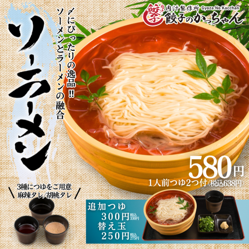 〆の逸品★ソーメンとラーメンの融合!!ソーラーメン