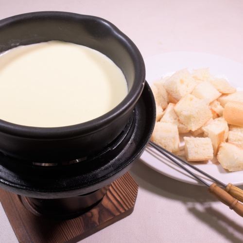 Cheese fondue (2-3 servings)