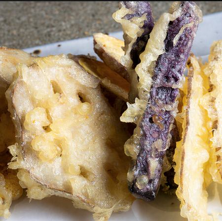 れんこんと野菜天ぷら