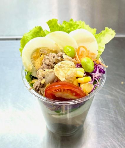 wrap salad tuna egg