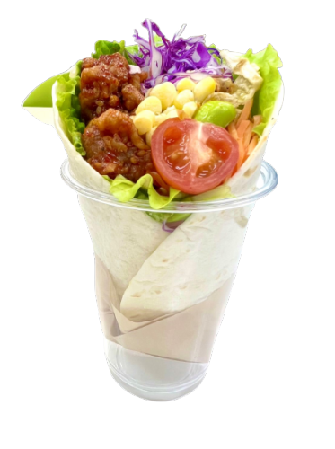 Wrap salad yangnyeom chicken