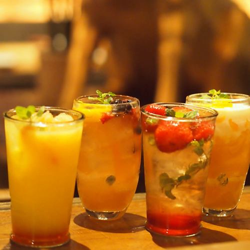 飲み放題は全70種以上と豊富にご用意!!