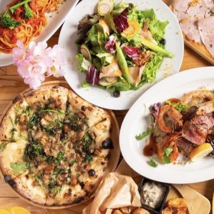 ◆若鶏岩塩と季節野菜のグリル×逸品♪【FIORIRE～春の始まり～】全9品2850円(税込）