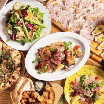 ◆豚肩ロースと季節野菜のグリル×逸品【PRIMAVERA～春の恵み～】全10品3850円(税込）