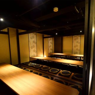 [Complete private room with digging all seats] A calm private room space.It is separated from the surrounding seats so you can relax.