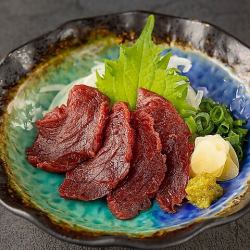 Horse lean sashimi