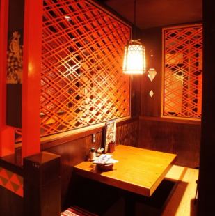Please relax in a room full of Japanese atmosphere! Perfect for a date, such as for couples.