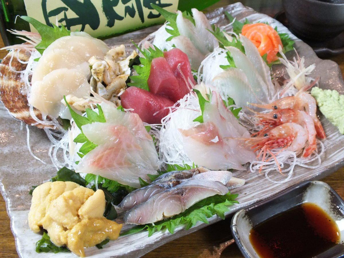 可以充分享用新鮮海鮮的宴會套餐[4500日元]