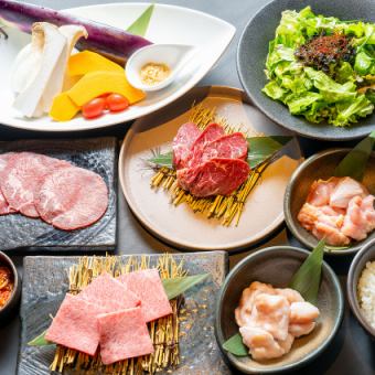 ◆6,500円コース◆黒毛和牛カルビ・特選ハラミ・おすすめお肉など厳選肉に舌鼓。充実のプラン♪