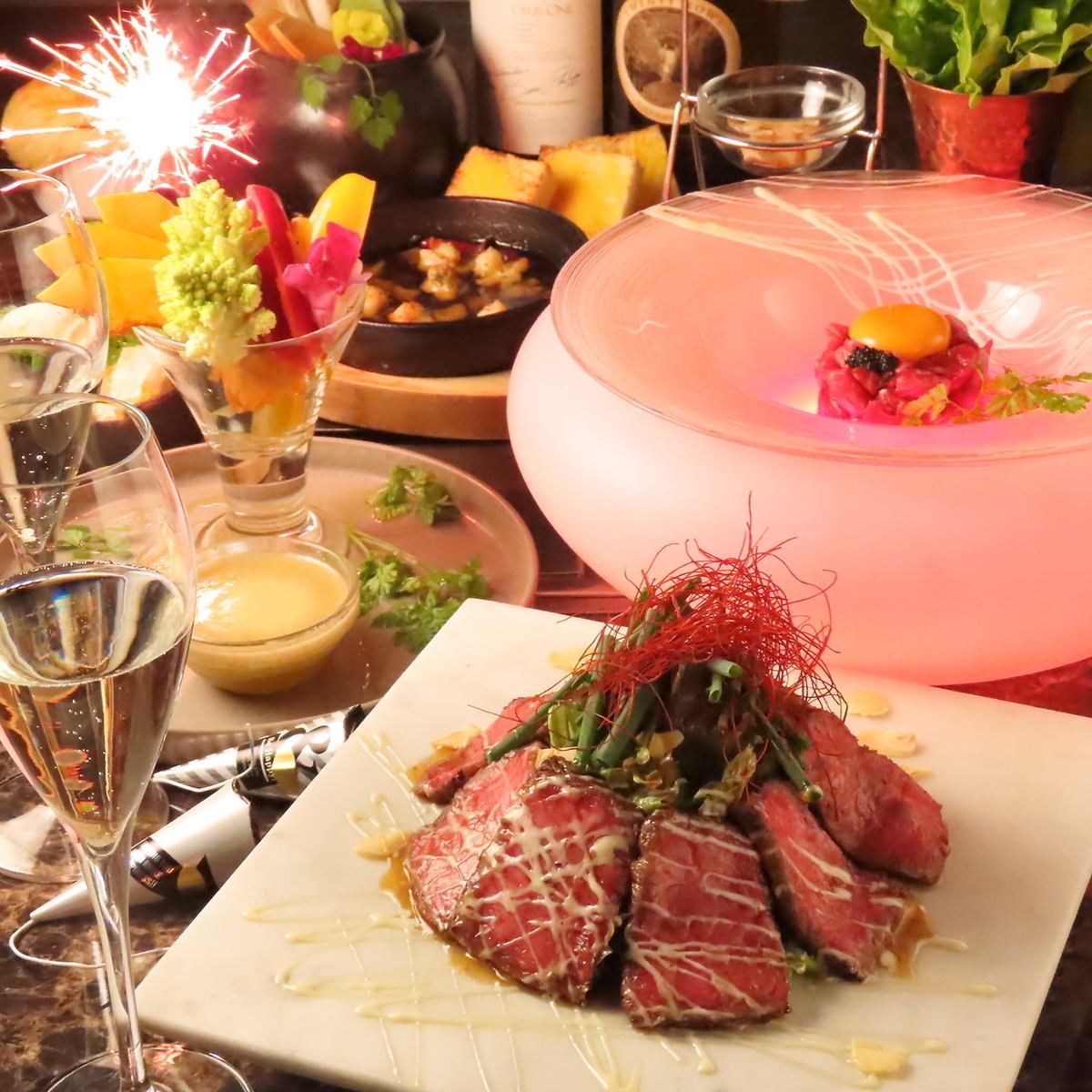 錦×BAR×貸切を楽しむことが出来るのはTARASHI。飲み放題も♪