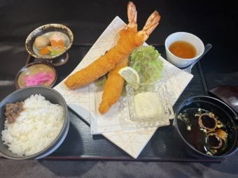 [Saturday/Sunday] 1 large fried shrimp lunch