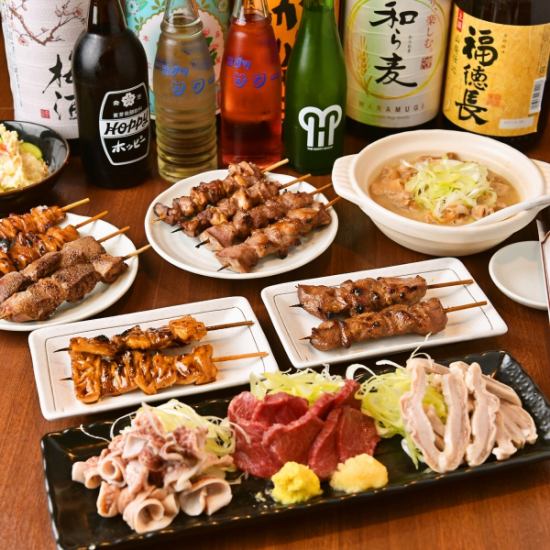 We prepare fresh meat sashimi and yakitori that go well with sake ♪