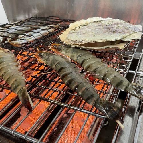 海鮮を焼きでもお造りでも